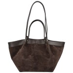 Trendy dámská kožená kabelka na rameno Ruth, tmavě hnědá