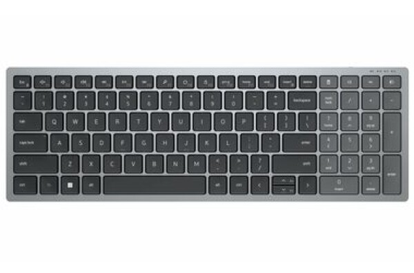 DELL KB-740 HU šedá / Bezdrátová klávesnice / HU / QWERTZ / USB / Bluetooth (580-AKOV)