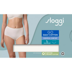 Dámské kalhotky GO Daily Cotton Highwaist - Sloggi hedvábně bílá (00GZ) 000L