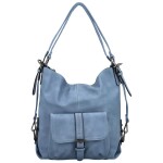 Praktický dámský kabelko-batůžek Astrid, modrá