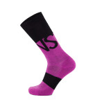 Merino ponožky MONS ROYAL Ultra Cushion Purple Bolt/Black velikost M