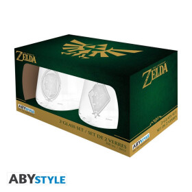 The Legend of Zelda Set 2 sklenic - Zelda & Link 300 ml