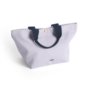 HAY Bavlněná taška Mini Tote Bag Lavender, fialová barva, textil