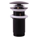 RAV Slezák - Výpusť umyvadlová CLICK-CLACK 5/4", Černá - matná MD0484CMAT MD0484CMAT