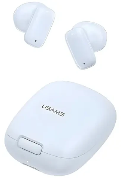 USAMS ID25 modrá / TWS bezdrátová sluchátka do uší / Bluetooth 5.3 / dotykové ovládání / výdrž až 7 dní (BHUID03)