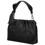 Módní dámská kožená kabelka do ruky Antini, černá