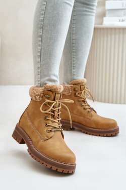 Zateplené dámské boty Big Star OO274A285 Camel 36