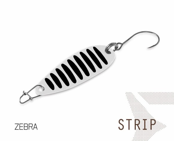 Delphin Plandavka Strip - 2g ZEBRA Hook #8,Delphin Plandavka Strip - 2g ZEBRA Hook #8