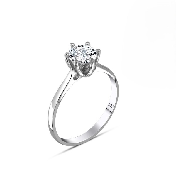 LUNICA Stříbrný zásnubní prstýnek S Velikost prstenu: 6 (EU: 51-53) 0936_6