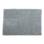 MSV Koupelnová předložka CHENILLE světle šedá / mikrovlákno / protiskluzová / 40 x 60 cm