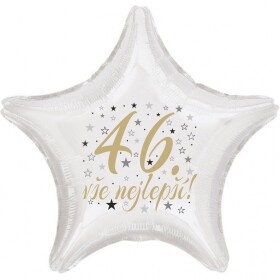 46. narozeniny balónek hvězda Balonky.cz 46. narozeniny balónek hvězda Balonky.cz