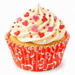 Cake star papírové košíčky na muffiny a cupcakes barevné 50x30 mm 100ks-vzor 17