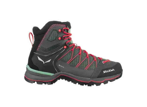 Salewa WS MTN Trainer Lite Mid Gore-Tex dámské boty Feld Green/Fluo Coral vel. UK 5,5 / EU 38,5