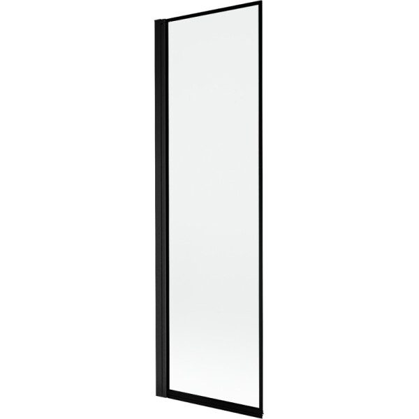 MEXEN - MIST vanová zástěna 60x150 cm 6mm 1-s, černá, okraj, levá 8A9-060-001-70-70-L