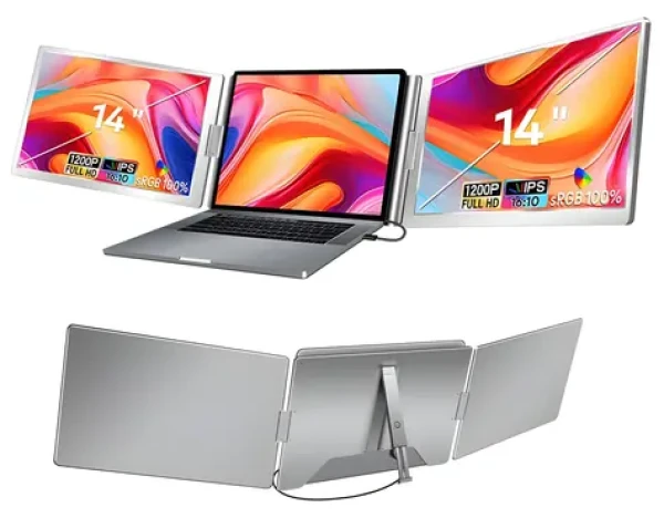 14" Extralink SmartLife S688 / Přenosný monitor / IPS / 1920x1200 / 2 monitory (EX.21571)