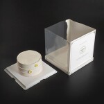 Cake Star Cake Star Dortový box bílý s 2 okny (23,5 x 23,5 x 24 cm)