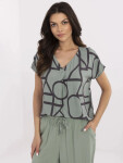 Halenka D73771M11171D khaki barva XL