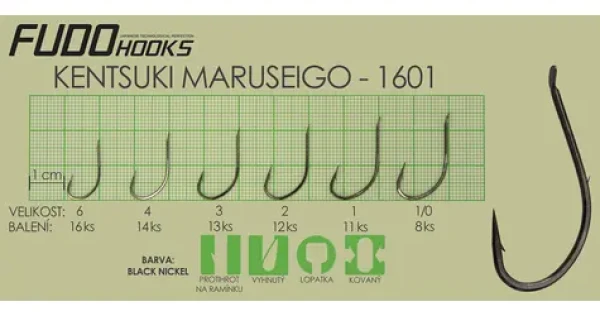 Fudo Hooks Maruseigo / Háček / velikost 4 / 14 ks