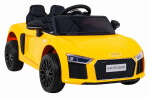 Mamido Dětské elektrické autíčko Audi R8 Spyder žluté