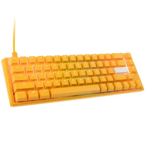 Ducky One 3 Yellow Cherry MX-Black žlutá / herní klávesnice / podsvícená / mechanická / drátová USB-C / US (DKON2167ST-AUSPDYDYYYC1)