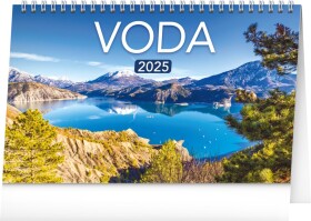 NOTIQUE Stolní kalendář Voda CZ/SK 2025, 23,1 x 14,5 cm