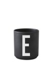 DESIGN LETTERS Porcelánový hrneček/dózička LETTERS Black 300 ml černá barva, porcelán