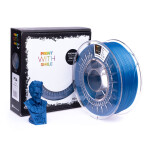 PLA filament Metallic Blue semi-transparent 1,75 mm Print With Smile 1 kg