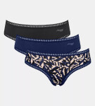 Dámské kalhotky GO Crush Hipster C3P - BLUE - modré M008 - SLOGGI BLUE XL