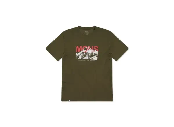 Mons Royale Icon Merino pánské triko krátký rukáv Dark Olive vel. XL