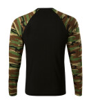 Camouflage LS triko unisex camouflage brown S
