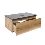 Koupelnová skříňka s žulovou krycí deskou SAT B-Way 79x30x45 cm dub BWAY80OAKZ BWAY80OAKZ