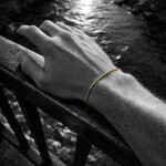 Pánský náramek Tobias Gold - ocelový řetízek, chirurgická ocel, Zlatá 18 cm + 2 cm (prodloužení)