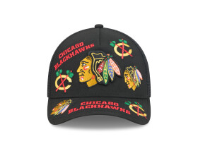 New Era Pánská kšiltovka Chicago Blackhawks NHL 9FORTY M-Crown A-Frame Trucker All Over