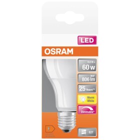 OSRAM 4058075433861 LED Energetická třída (EEK2021) F (A - G) E27 klasická žárovka 8.8 W = 60 W teplá bílá (Ø x d) 60 mm x 108 mm 1 ks