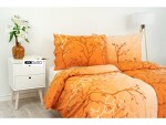 Stanex Ložní povlečení bavlněné Větvičky oranžové (LS233) ROZMĚR: 140x200 cm + polštář (90x70 cm)