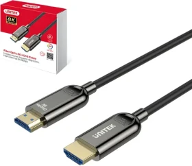 Unitek C11085GY01-20M černá / Kabel HDMI 2.1 / 20 m / 8K 60Hz / 4K 144Hz / HDR (C11085GY01-20M)