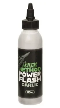 Sensas Gel Power Flash bílá / Booster gel / česnek / 115 ml