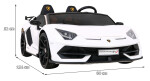 Mamido Elektrické autíčko Lamborghini SVJ DRIFT bílé