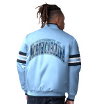 Starter Pánská bunda North Carolina Tar Heels NCAA Scout Varsity Satin Jacket Velikost: XL