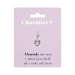 Stříbrný přívěsek srdce - Maminky - Albi