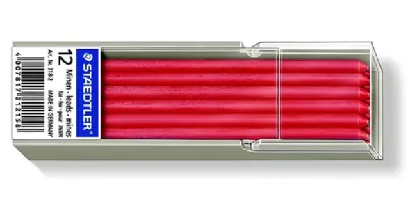 STAEDTLER Lumocolor náhradní tuha červená / 3 mm / 70 mm / 12 ks (218-2)