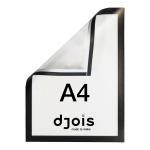 Djois magnetický rámeček - Magneto PRO, A4, PP, černý, 5 ks