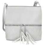 Stylová dámská koženková crossbody kabelka Betty, šedá