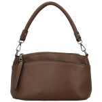 Stylová dámská koženková kabelka na rameno Trixi, coffee