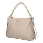 Luxusní dámská koženková kabelka do ruky MaxFly Bodi, tmavě béžová