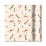 Dárkový papír - role 2 m × 70 cm - Vážky na růžové - Albi