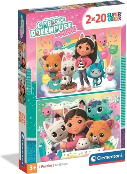 CLEMENTONI Puzzle Gábinin kouzelný domek