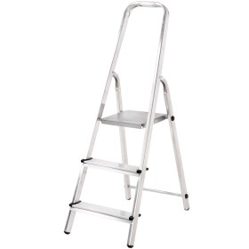 STREND PRO 251378 Schůdky AL, jednostranné, 3 příčky, nosn. 125kg, AL-D3