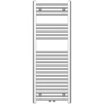 CERANO - Koupelnový radiátor Benito - středové připojení 50mm/boční - 377 W - chrom - 1200x450 mm CER-600907