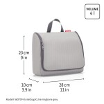 Toaletní taštička Reisenthel Toiletbag XL Smiley® grey